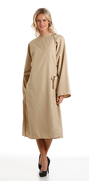 Rapport Microfibre Gown with Popper Fastening