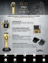 Style Craft Saber Sabre Cordless Digital Metal Clipper - Image 10
