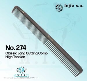 Fejic Carbon Comb - 274 Classic Long Cutting Comb High Tension