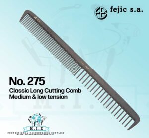 Fejic Carbon Comb - 275 Classic Long Cutting Comb medium & low tension