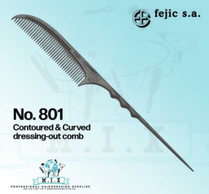 Fejic Carbon Comb - 801 Contoured and Curved dressing out comb