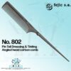 Fejic Carbon Comb - 802 Pin Tail Dressing & Tinting Angled head