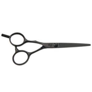 Wings Scissors Matt Black Left Handed Flat Screw
