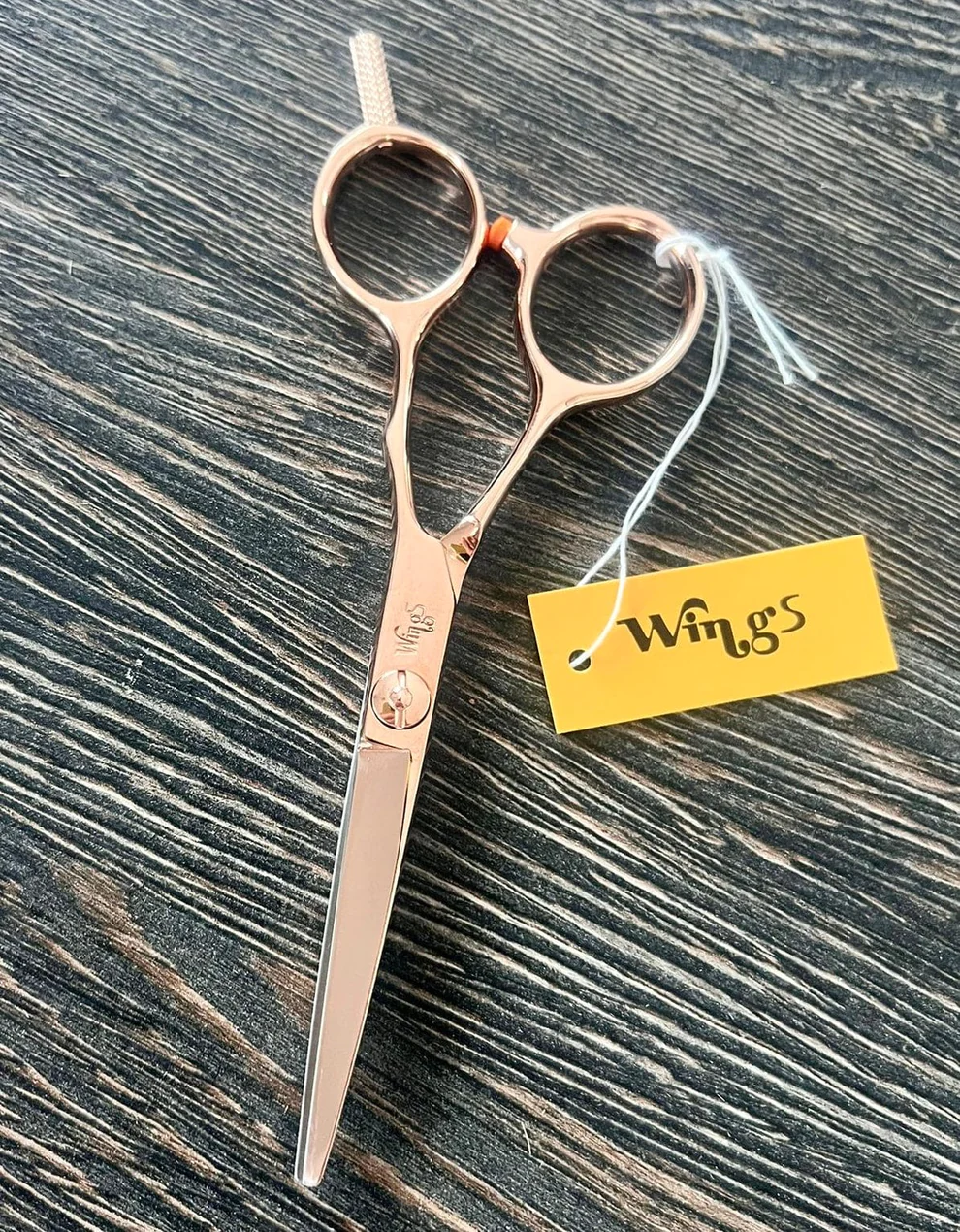 Wings Scissors Rose Gold Flat Screw - Image 2