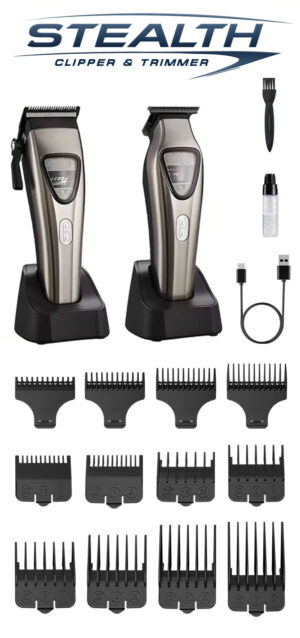 MIX Stealth Clipper Twin Set Brushed Motors In Brushed Metal