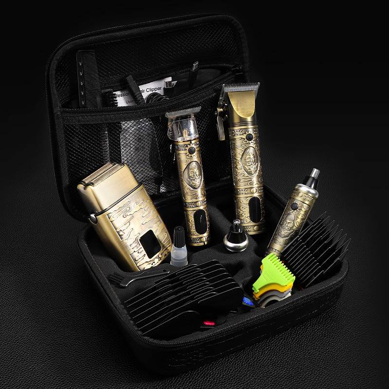 MIX Clipper Vintage Metal Barbering Set (Bronze)