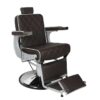 Chrysler Barber Chair Brown with White Piping