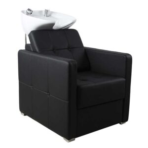 Dakota Back Wash Unit Black with White Basin