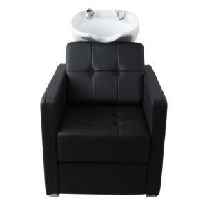 Dakota Back Wash Unit Black with White Basin - Image 2