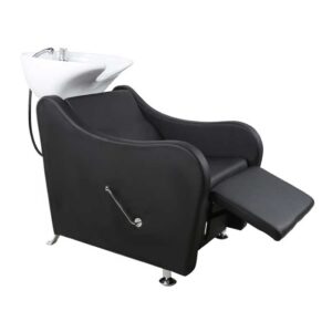 Manhattan Back Wash Unit Black with White Basin