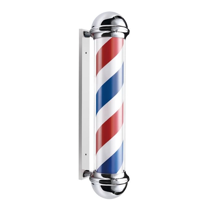 Barber Pole Silver 96cm