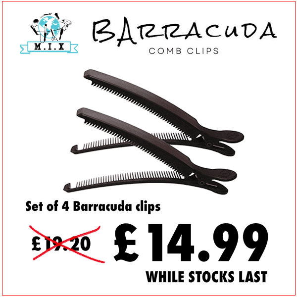 Barracuda comb clips MIX Hair Ltd £14.99 /4 while stocks last